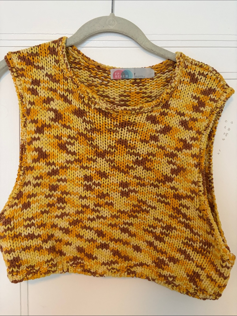 Free people retro feel Multi Knit Cropped Tank